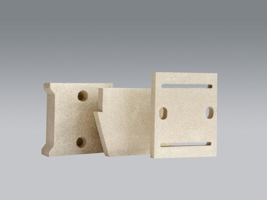 Insulation Precast Refractory Shapes Vermiculite Register Plate For Stoves Kilns