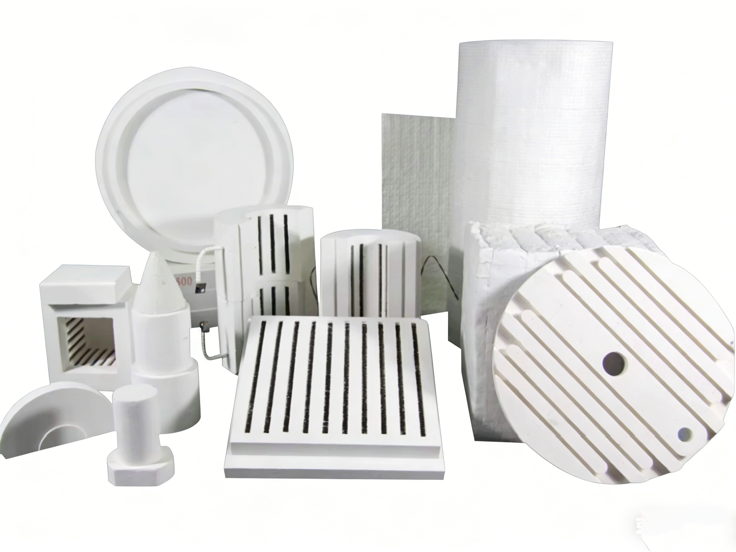 Rigid Vacuum Ceramic Fiber Shapes Heater Alumina Silica Fiber Components 1260℃